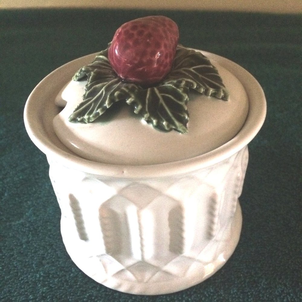 Ceramic Jam Jelly Bowl With Lid